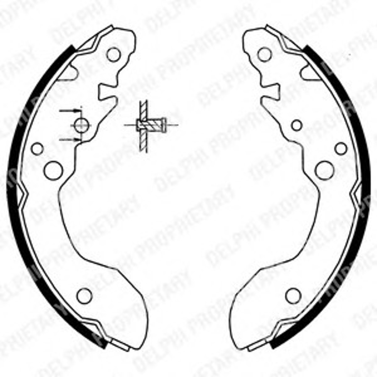 Комплект тормозных колодок DELPHI LS1856