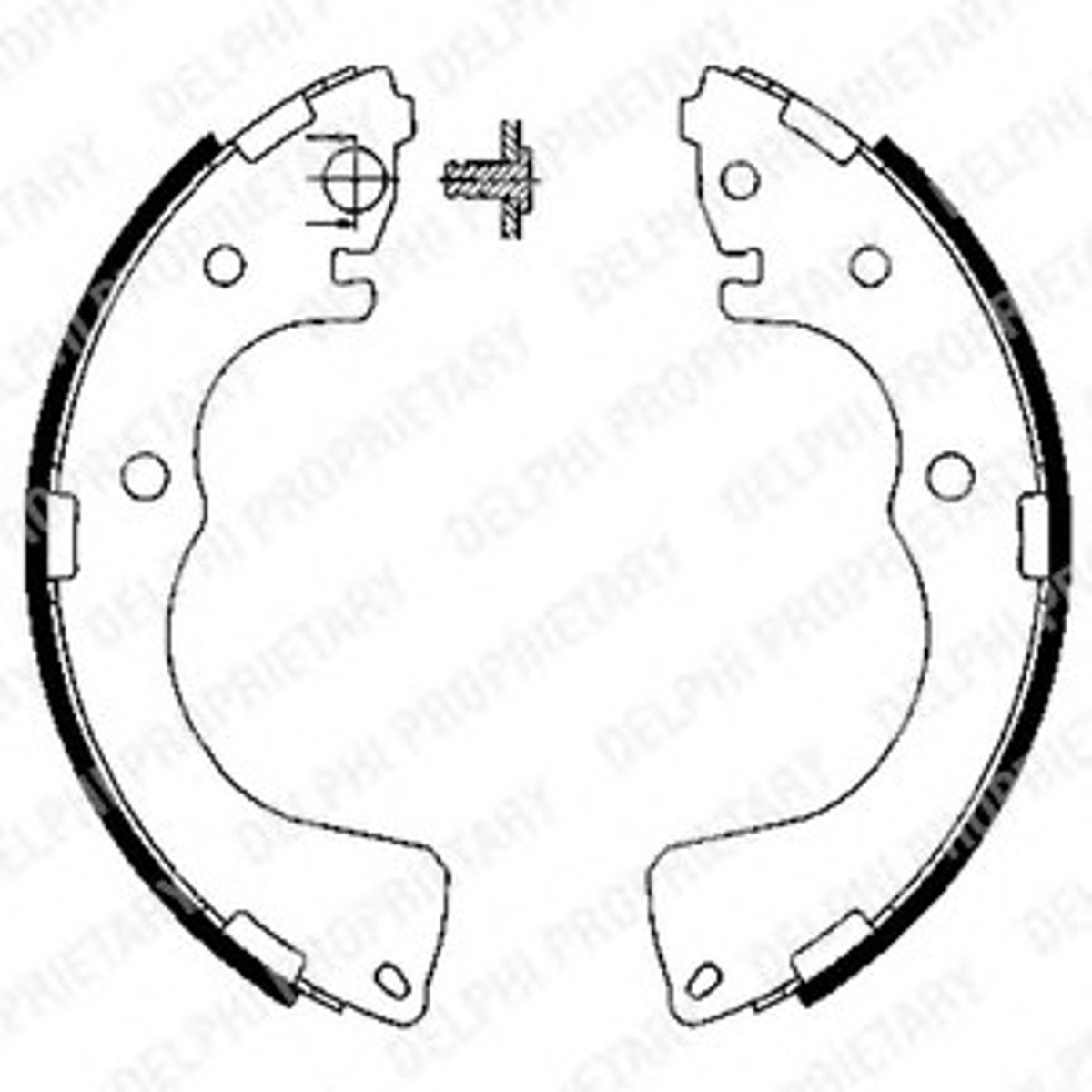 Комплект тормозных колодок DELPHI LS1904