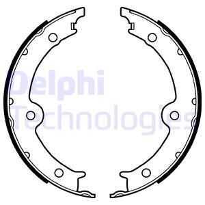 Колодки барабанные задние DELPHI LS2131