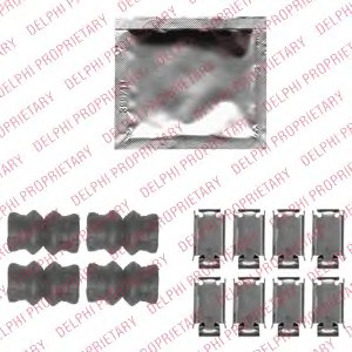 Комплектующие колодки дискового тормоза DELPHI LX0535
