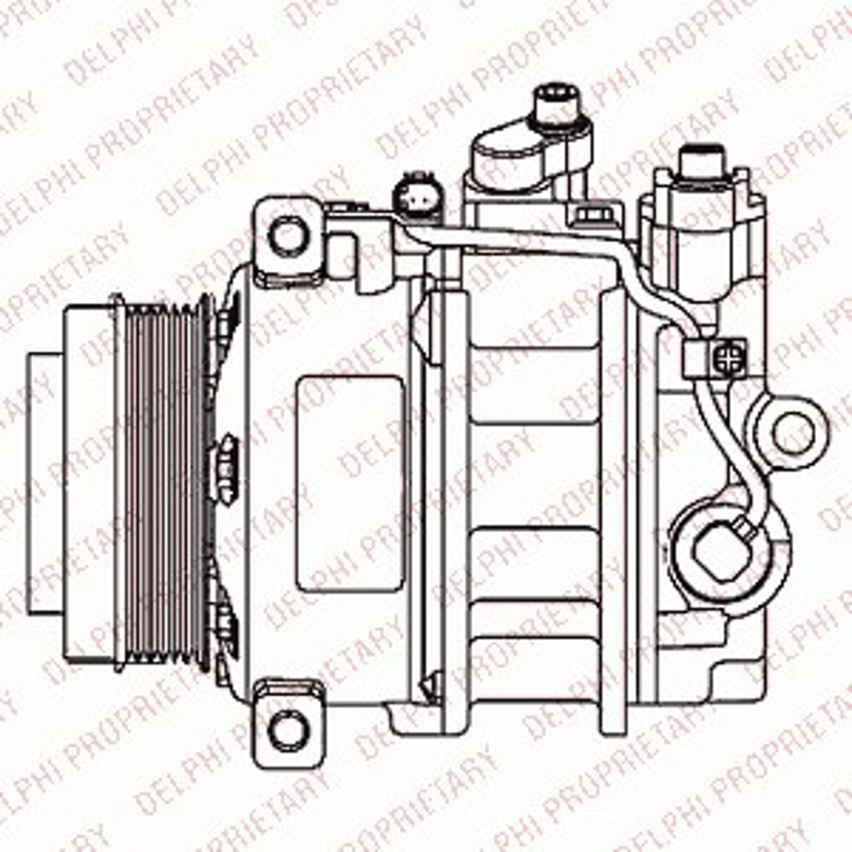 Компрессор кондиционера DELPHI TSP0159340