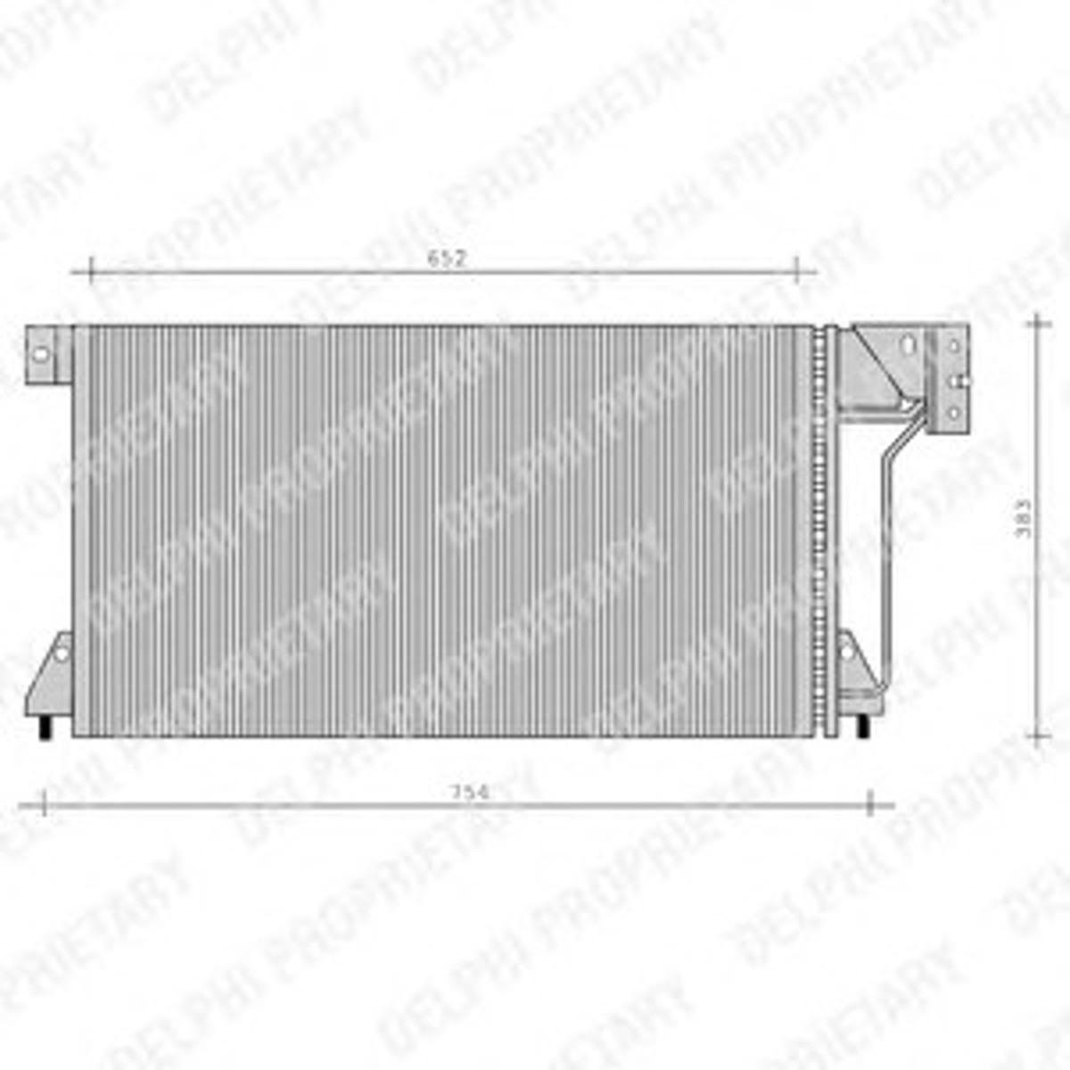 Конденсатор кондиционер DELPHI TSP0225025