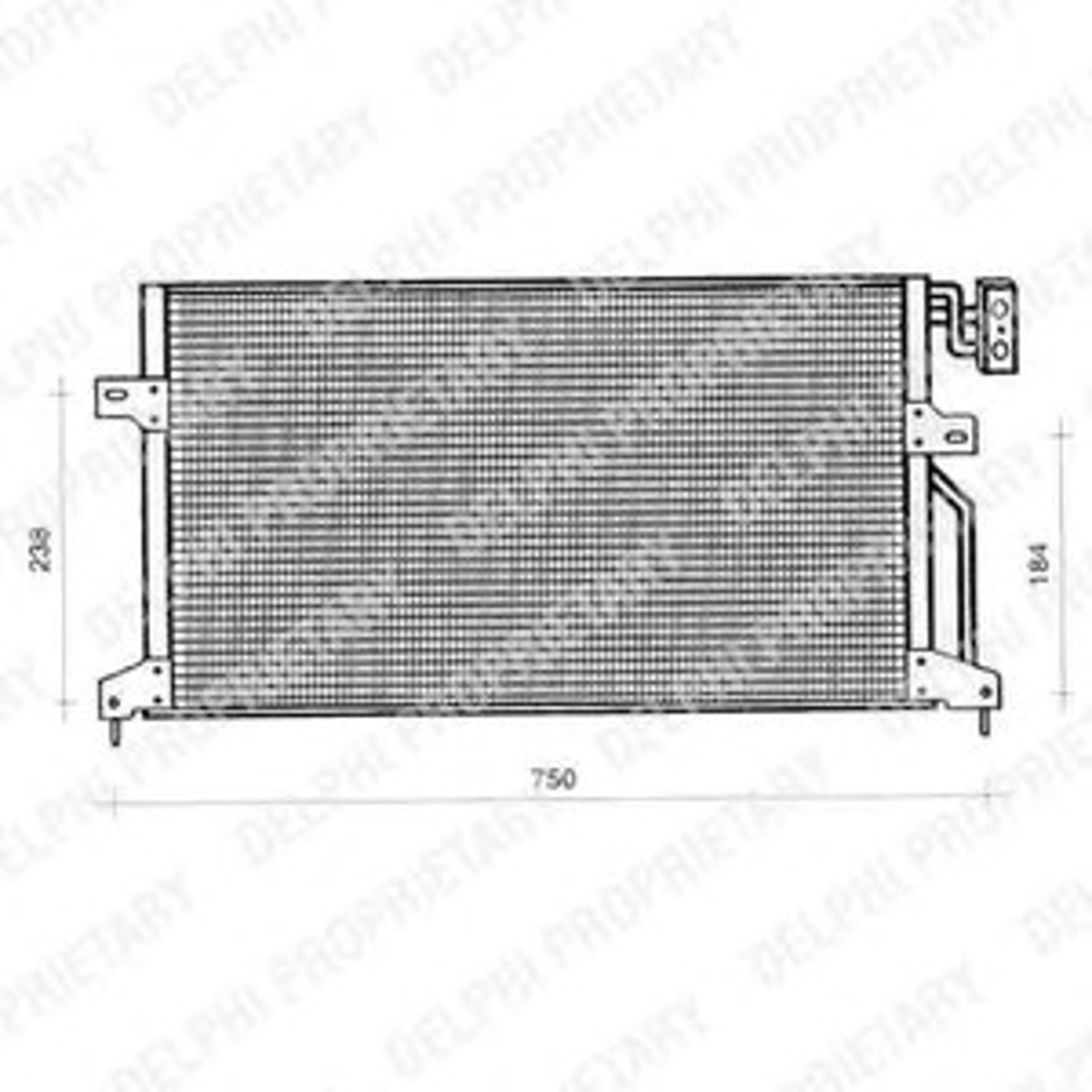 Радиатор кондиционера DELPHI TSP0225246