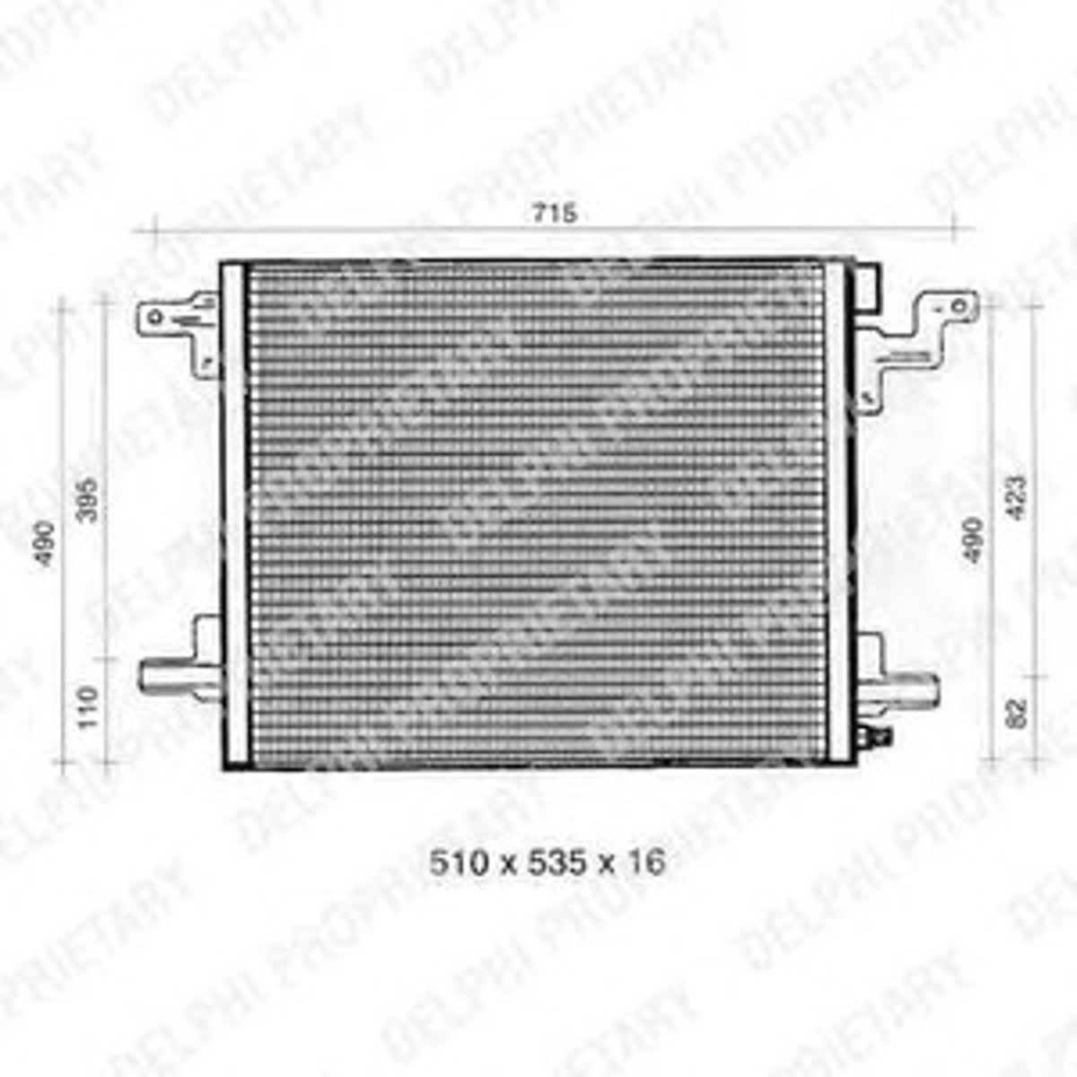 Конденсатор кондиционер DELPHI TSP0225326