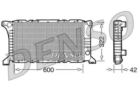 Радиатор охлаждения двигателя DENSO DRM10097