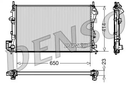 Радиатор системы охлаждения DENSO DRM20028
