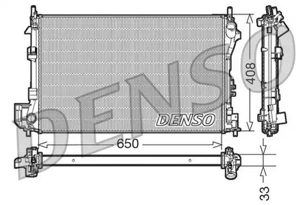 Радиатор охлаждения двигателя DENSO DRM20087