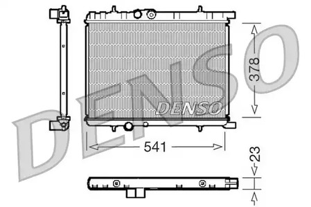 Радиатор охлаждения двигателя DENSO DRM21033