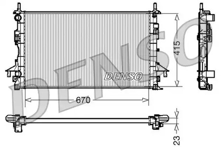 Радиатор охлаждения двигателя DENSO DRM23083