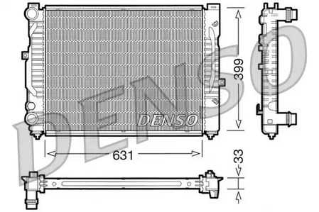 Радиатор охлаждения двигателя DENSO DRM32029