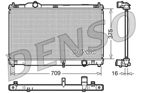 Радиатор системы охлаждения DENSO DRM51001