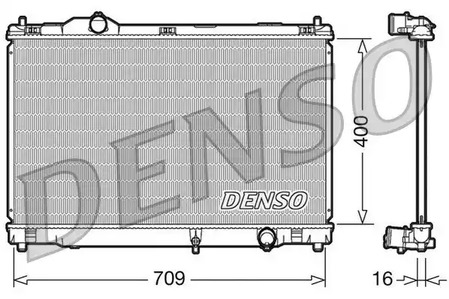 Радиатор охлаждения двигателя DENSO DRM51008