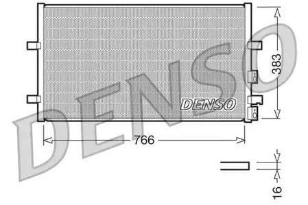 Конденсатор кондиционера DENSO DCN10009