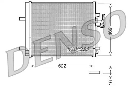 Конденсатор кондиционера DENSO DCN10016