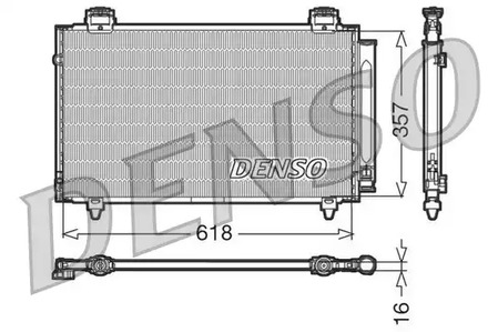Конденсатор кондиционера DENSO DCN50004