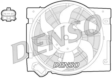 Вентилятор охлаждение двигателя DENSO DER20013