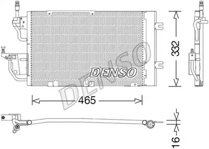 Радиатор кондиционера DENSO DCN20037