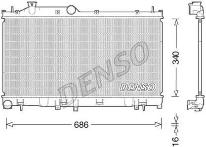 Радиатор охлаждения двигателя DENSO DRM36021
