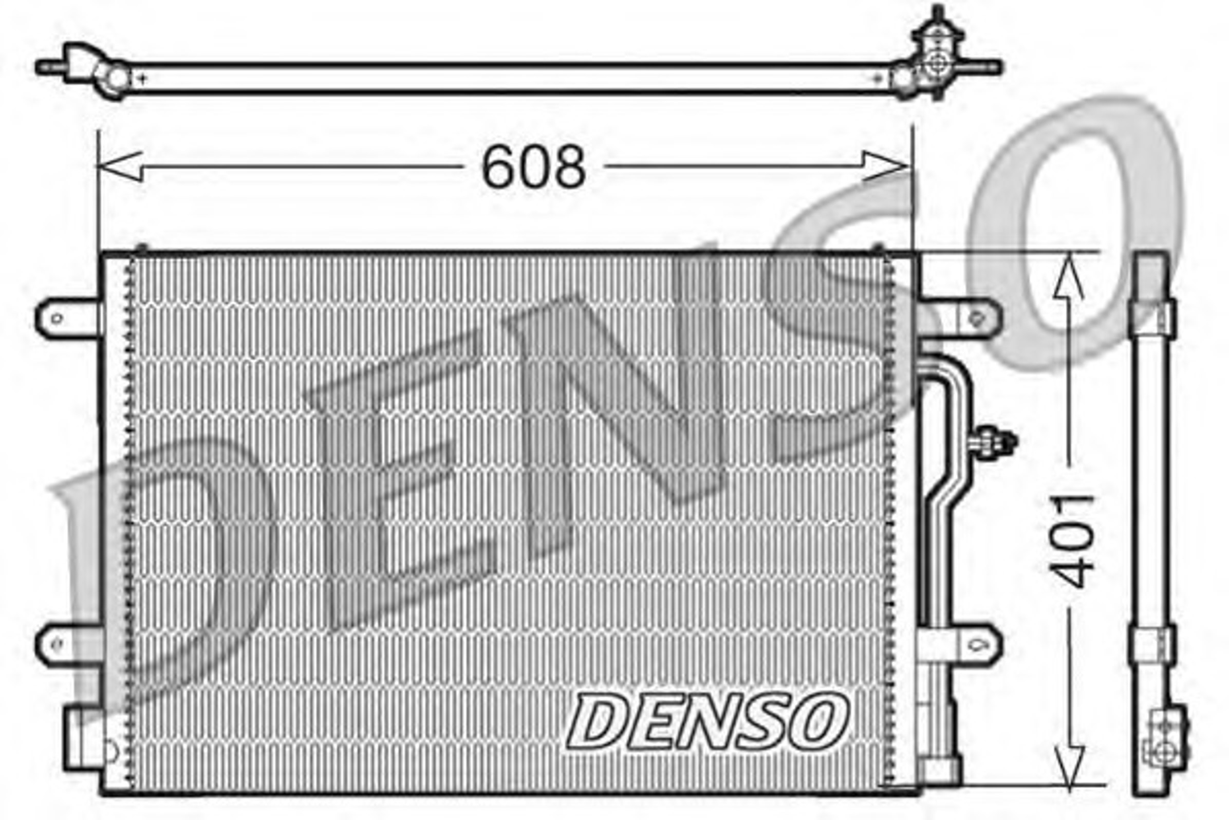 Радиатор кондиционера DENSO DCN02012