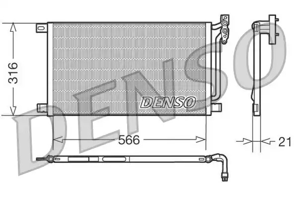 Конденсатор кондиционера DENSO DCN05003
