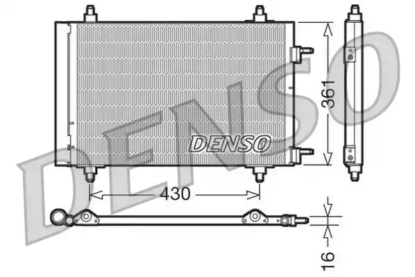 Конденсатор кондиционера DENSO DCN07019