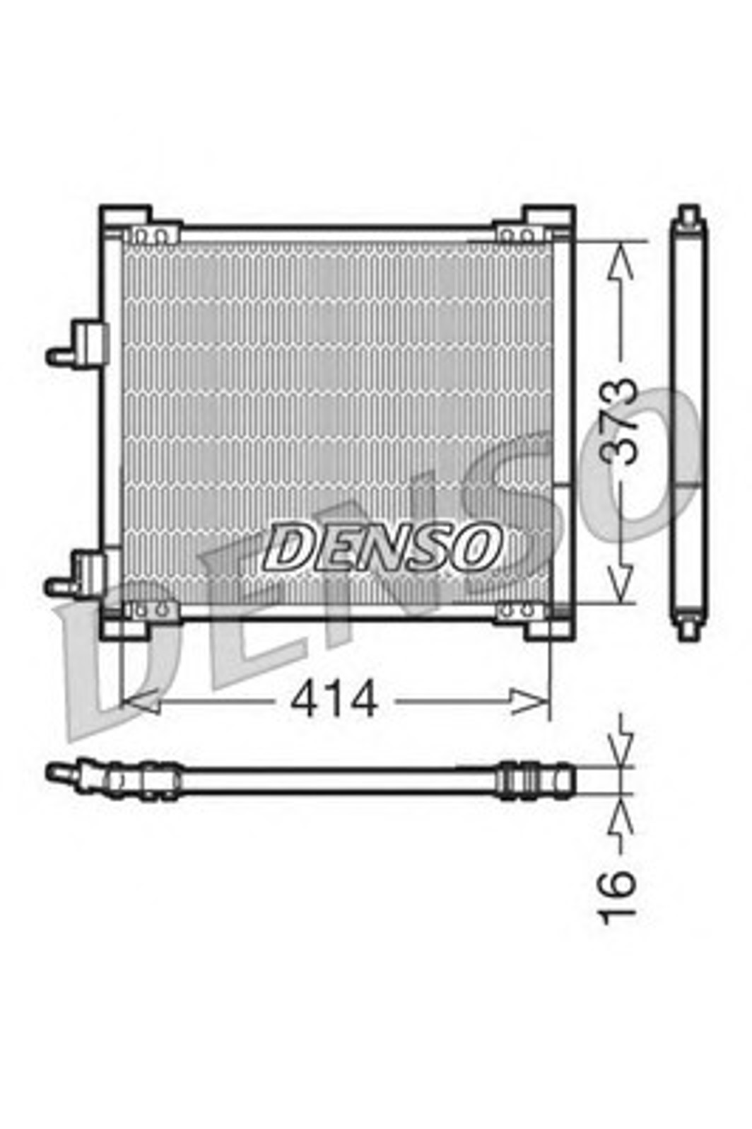 Радиатор кондиционера DENSO DCN10015
