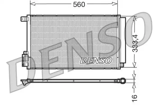 Конденсатор кондиционера DENSO DCN13109
