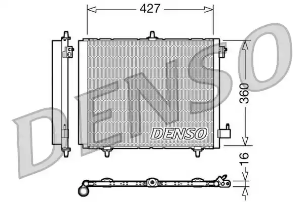 Конденсатор кондиционера DENSO DCN21009