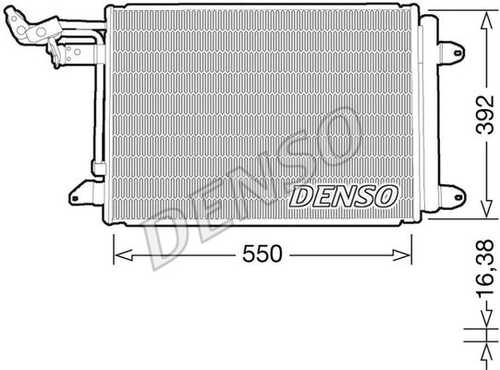 Конденсатор кондиционера DENSO DCN32032