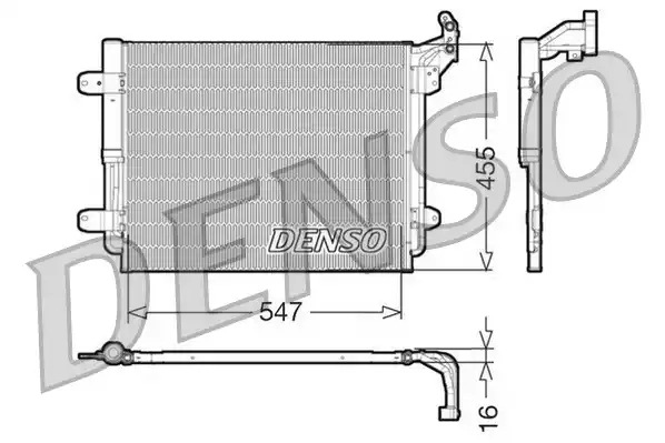 Конденсатор кондиционера DENSO DCN32062