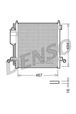 Конденсатор кондиционера DENSO DCN45001