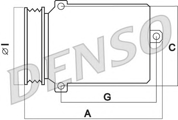 Компрессор кондиционера DENSO DCP02009