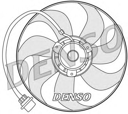 Вентилятор охлаждение двигателя DENSO DER32001
