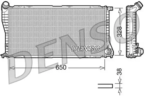 Радиатор охлаждения двигателя DENSO DRM05002