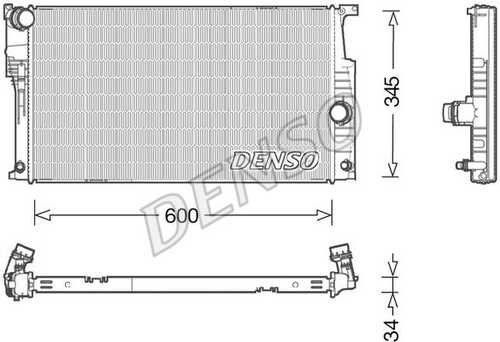Радиатор системы охлаждения DENSO DRM05004