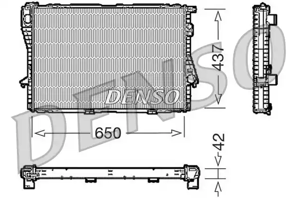 Радиатор охлаждения двигателя DENSO DRM05068