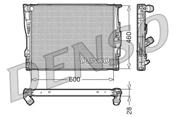 Радиатор охлаждения двигателя DENSO DRM05110