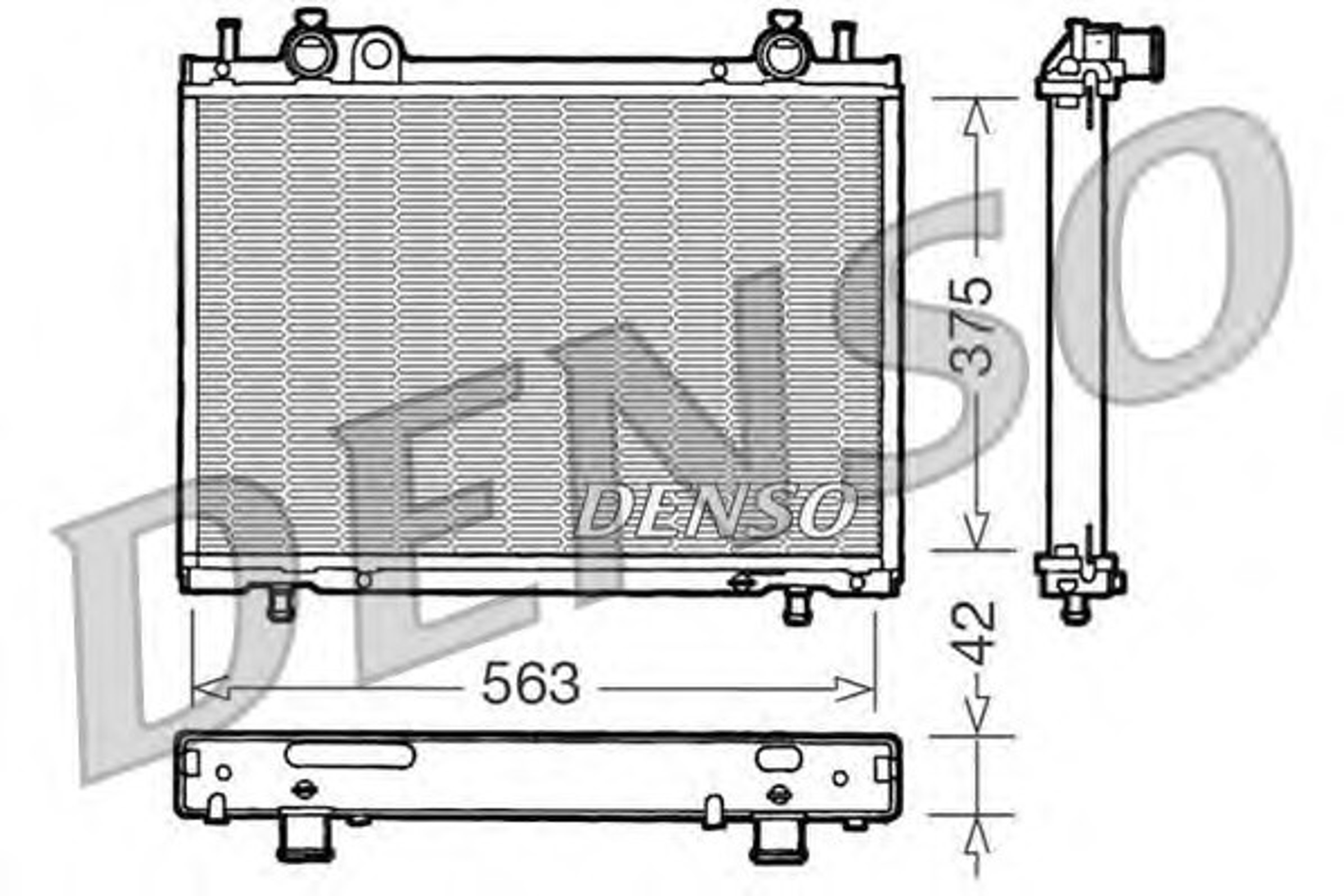 Радиатор системы охлаждения DENSO DRM09021