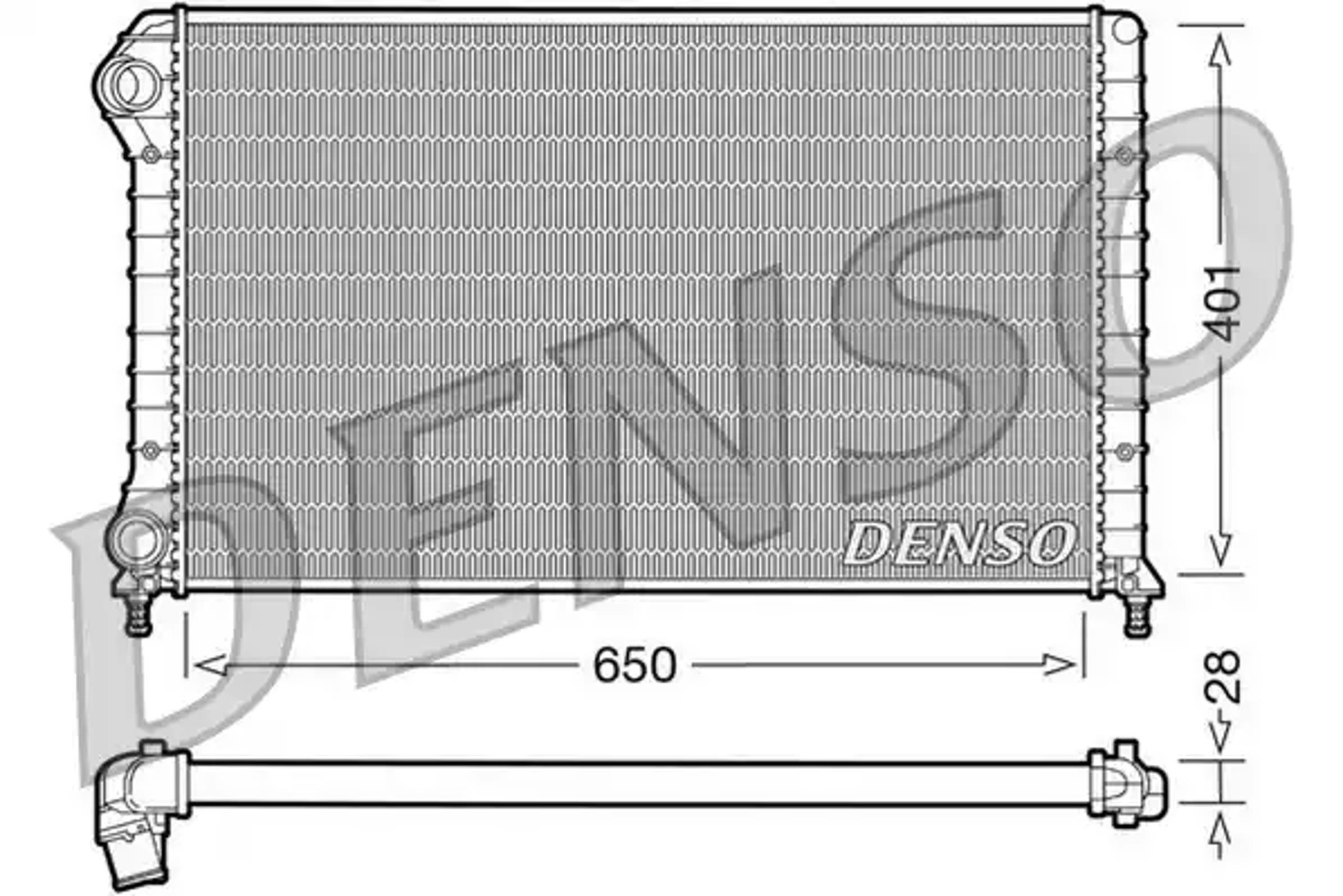Радиатор системы охлаждения DENSO DRM09061