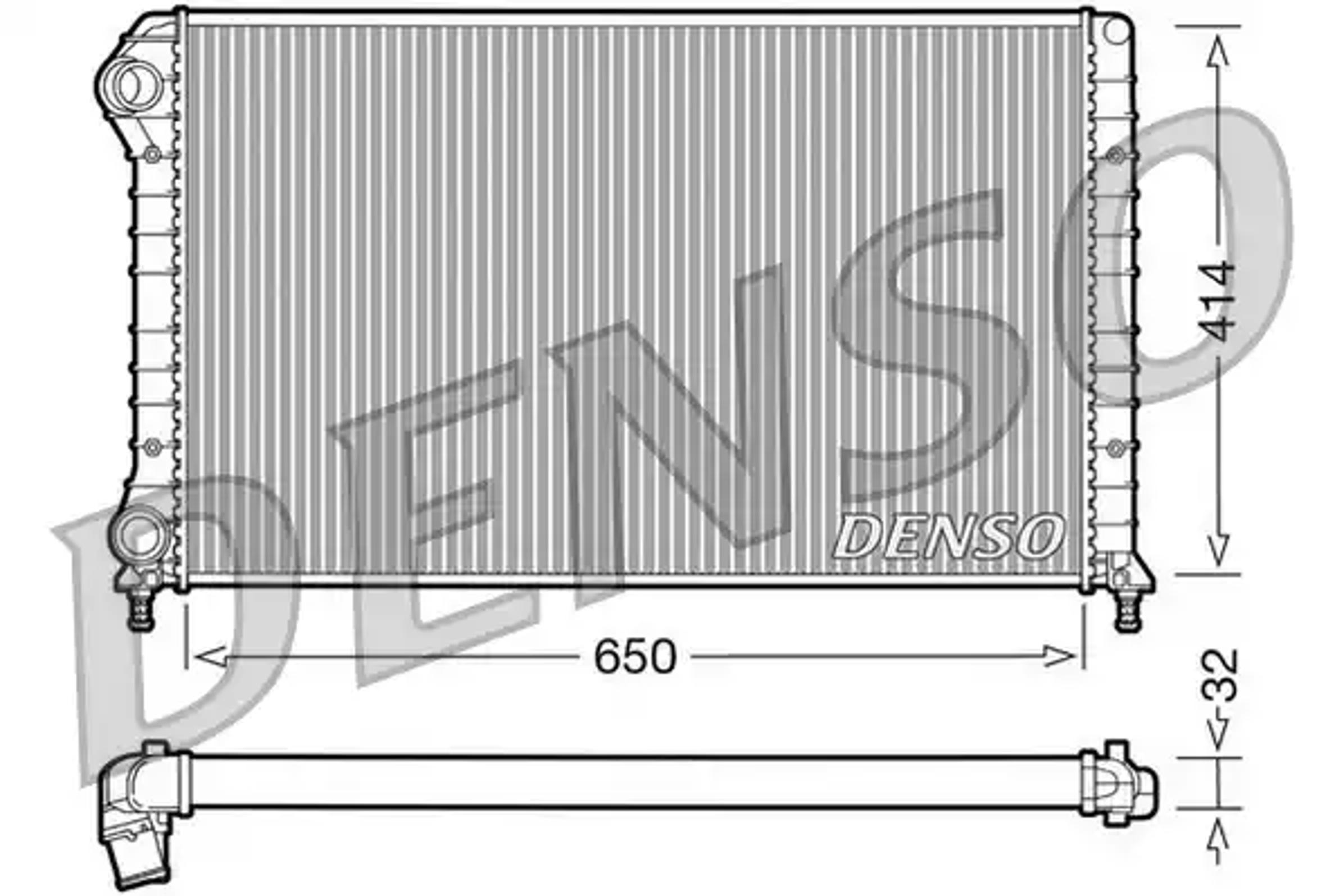 Радиатор системы охлаждения DENSO DRM09062