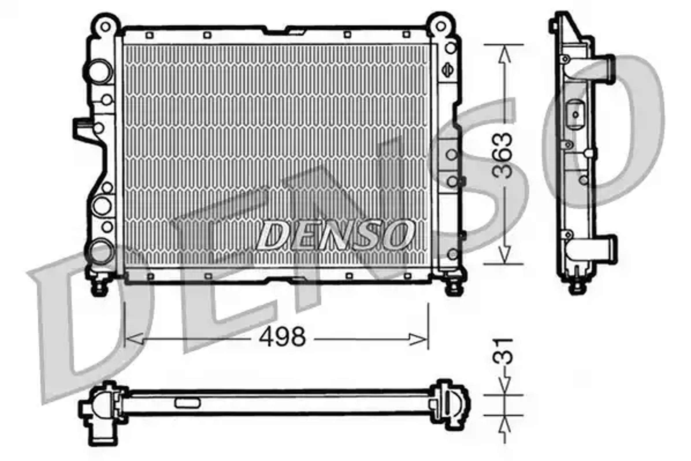 Радиатор системы охлаждения DENSO DRM09131