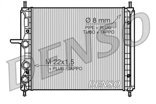 Радиатор охлаждения двигателя DENSO DRM09150
