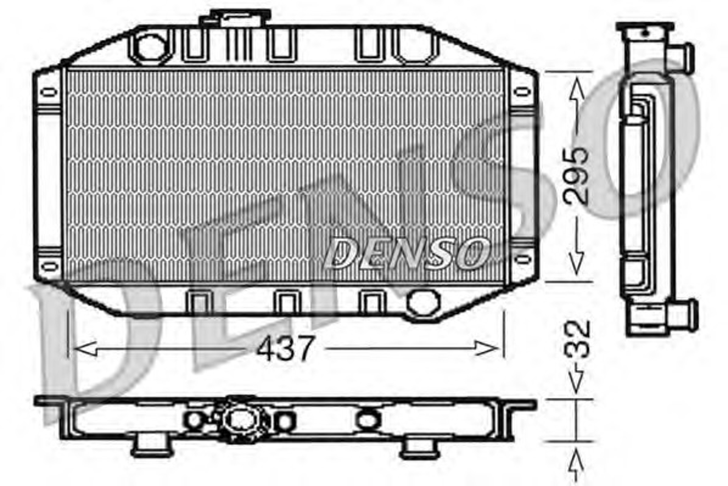 Радиатор системы охлаждения DENSO DRM10011