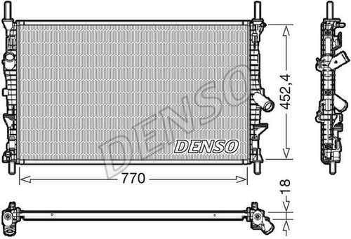 Основной радиатор (двигателя) DENSO DRM10111