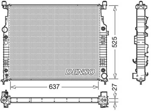 Радиатор системы охлаждения DENSO DRM17056