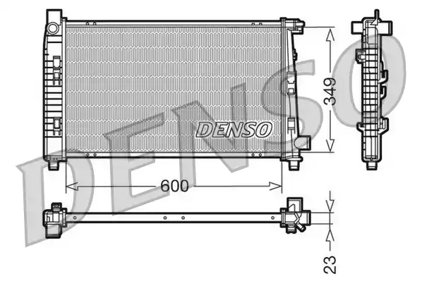 Радиатор охлаждения двигателя DENSO DRM17100
