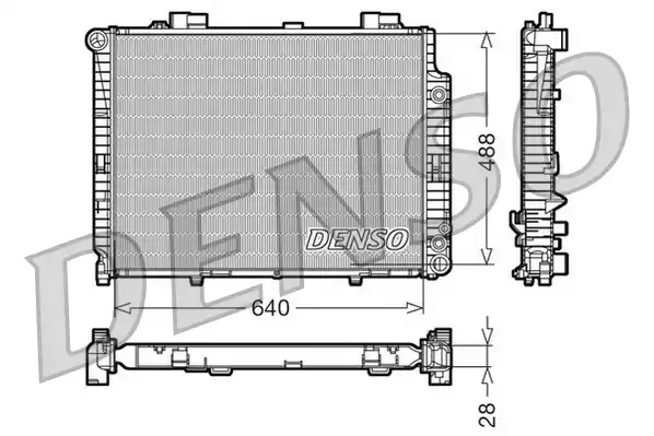 Радиатор охлаждения двигателя DENSO DRM17101