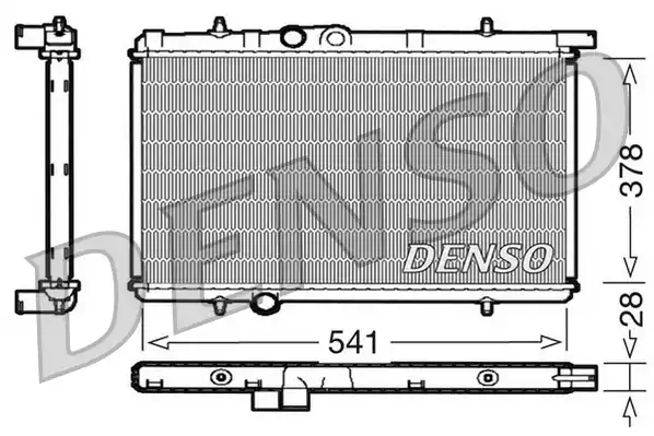 Радиатор охлаждения двигателя DENSO DRM21021