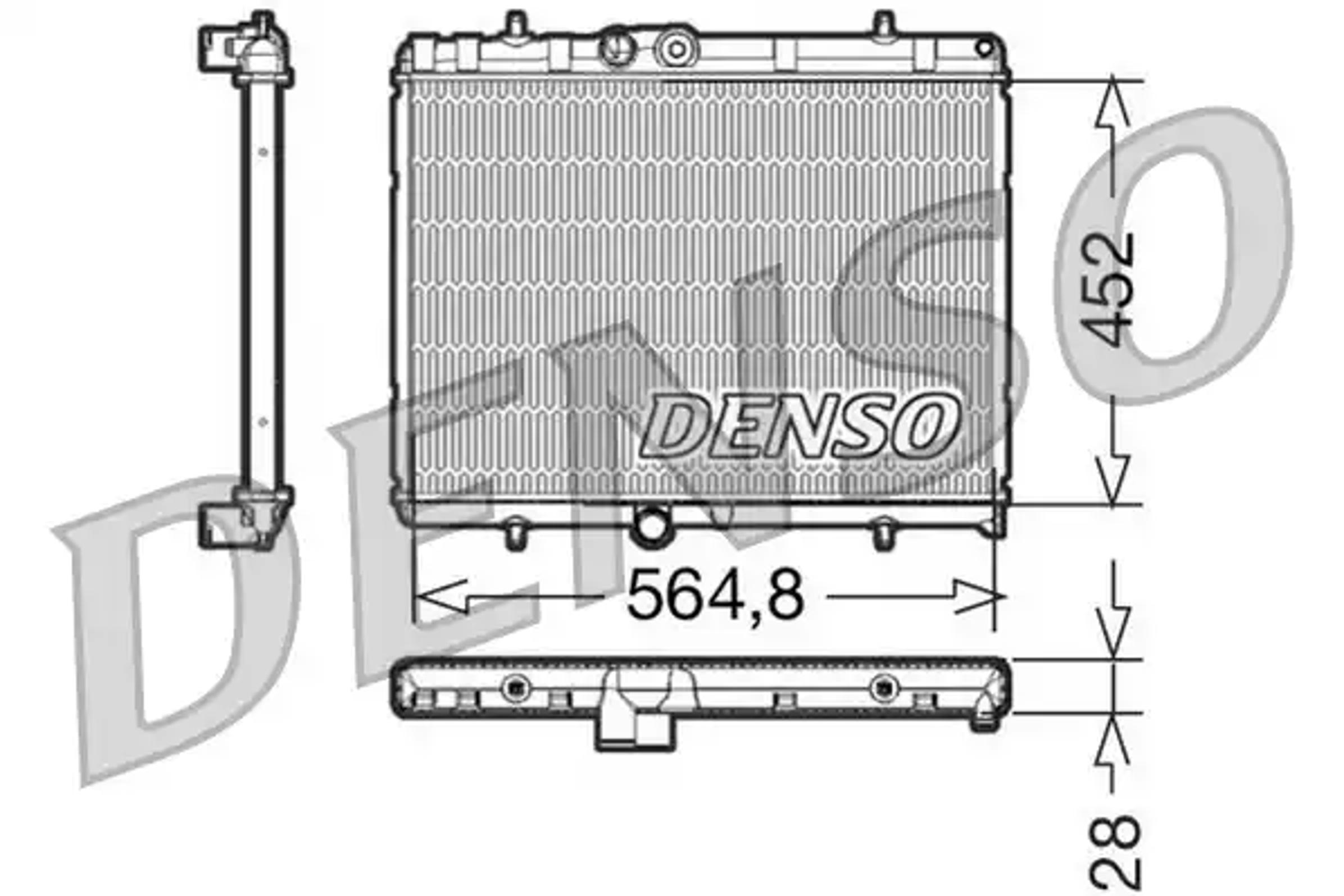 Радиатор системы охлаждения DENSO DRM21057