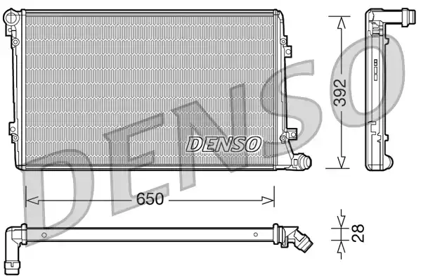 Радиатор охлаждение двигателя DENSO DRM32019
